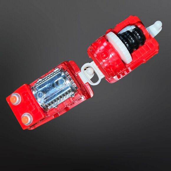 2003 FISHER-PRICE GeoTrax Red Rapid Rescue Train 4 Pc - Picture 3 of 5